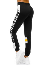 Dámske tepláky Čierno-žlté OZONEE O/82317