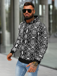 Pánska Mikina Čierna OZONEE JS/8B1236/3