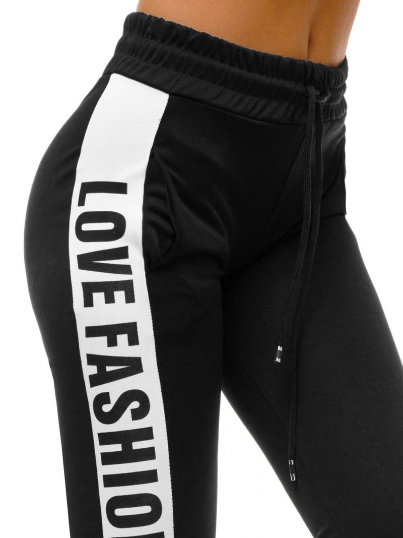 Dámske tepláky Čierno-žlté OZONEE O/82317