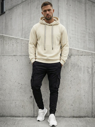 Pánska Mikina Ecru OZONEE O/G3065