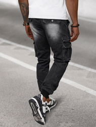 Pánske Jogger Nohavice Čierne OZONEE NB/MP0108N