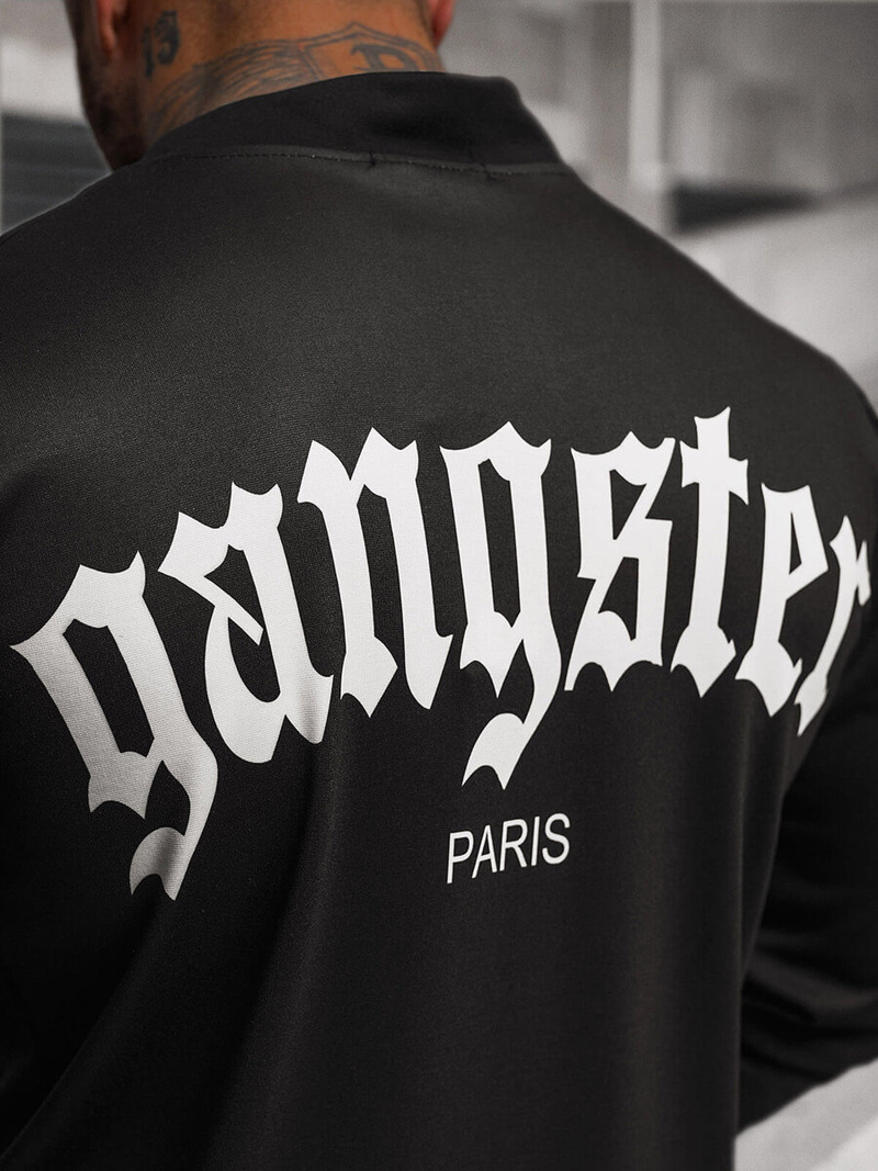 Pánska Mikina Čierna OZONEE O/B7548