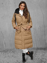 Dámska bunda camelová OZONEE JS/5M3178/84