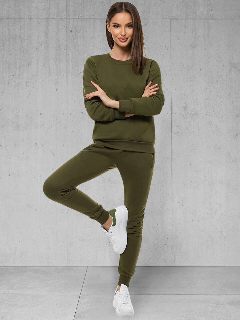 Dámska tepláková súprava khaki OZONEE 51