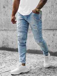 Pánske Rifle Svetlo Modré OZONEE E/5604/02