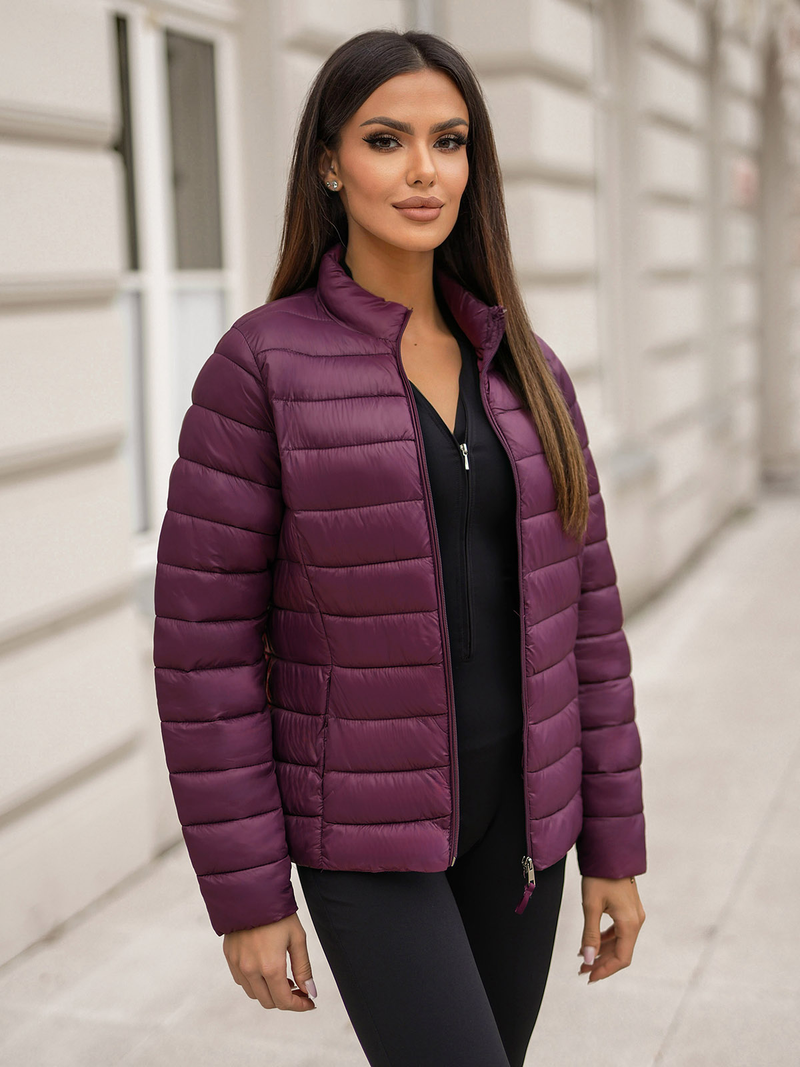 Dámska bunda bordová OZONEE JS/11Z8170