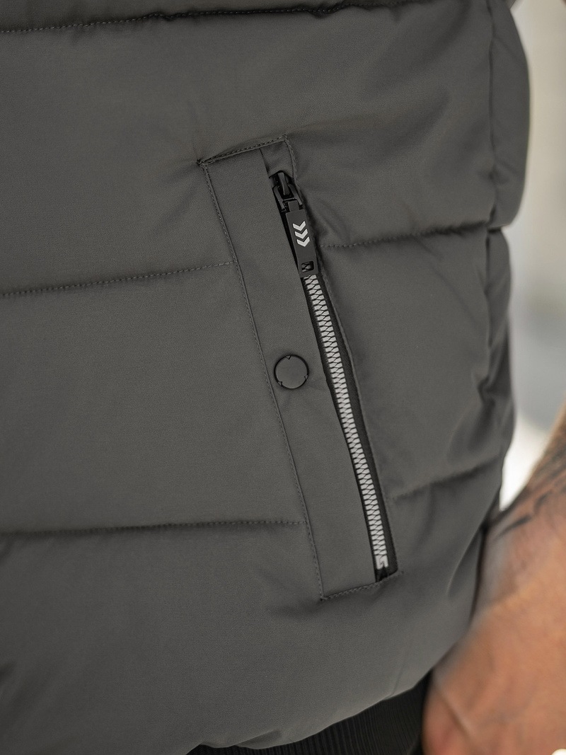 Pánska Vesta Grafitová OZONEE JS/32M1780/105