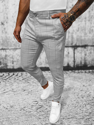 Pánske chino nohavice sivé OZONEE O/3000