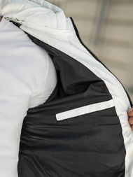 Pánska Zimná Bunda Čierno-Biela OZONEE JS/31M5083/281