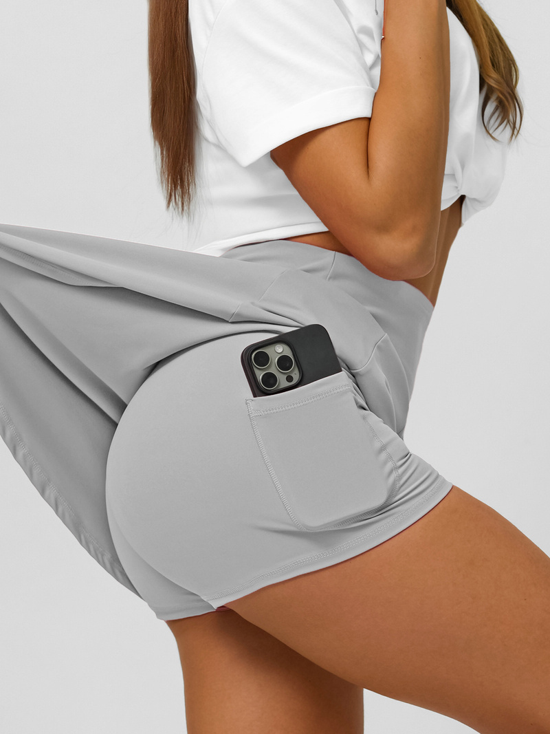 Športová sukňa s legínami grafitové OZONEE JS/17K590/5