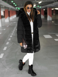 Dámska bunda čierna OZONEE JS/5M3158/392Z