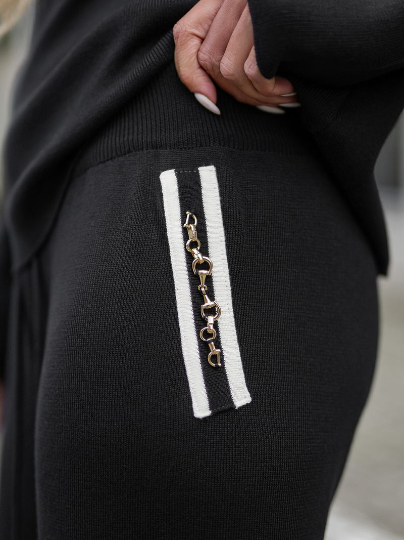 Dámska dvojdielna tepláková súprava čierny OZONEE JS/26C8801/3