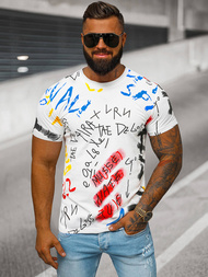 Pánske Tričko Biele OZONEE JS/8T1211/1