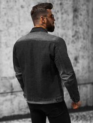 Pánska Riflová Bunda Čierna OZONEE NB/MJ521N