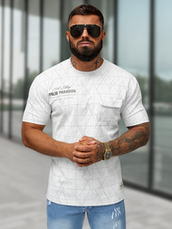 Pánske Tričko Biele OZONEE O/QQ1530