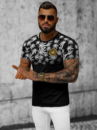 Pánske Tričko Čierne OZONEE O/T133/3