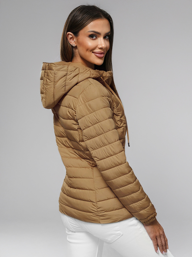 Dámska Bunda Tmavo-Béžové OZONEE JS/16M9103/84