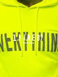 Pánska Mikina žltá neón OZONEE MACH/3123