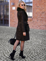 Dámsky Kabát Čierne OZONEE JS/53M5200/1