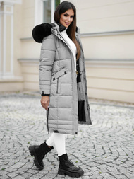 Dámska bunda sivé OZONEE O/W377Z