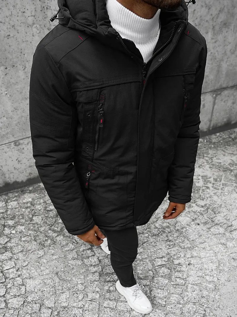 Pánska Bunda Čierna OZONEE JS/M713/392