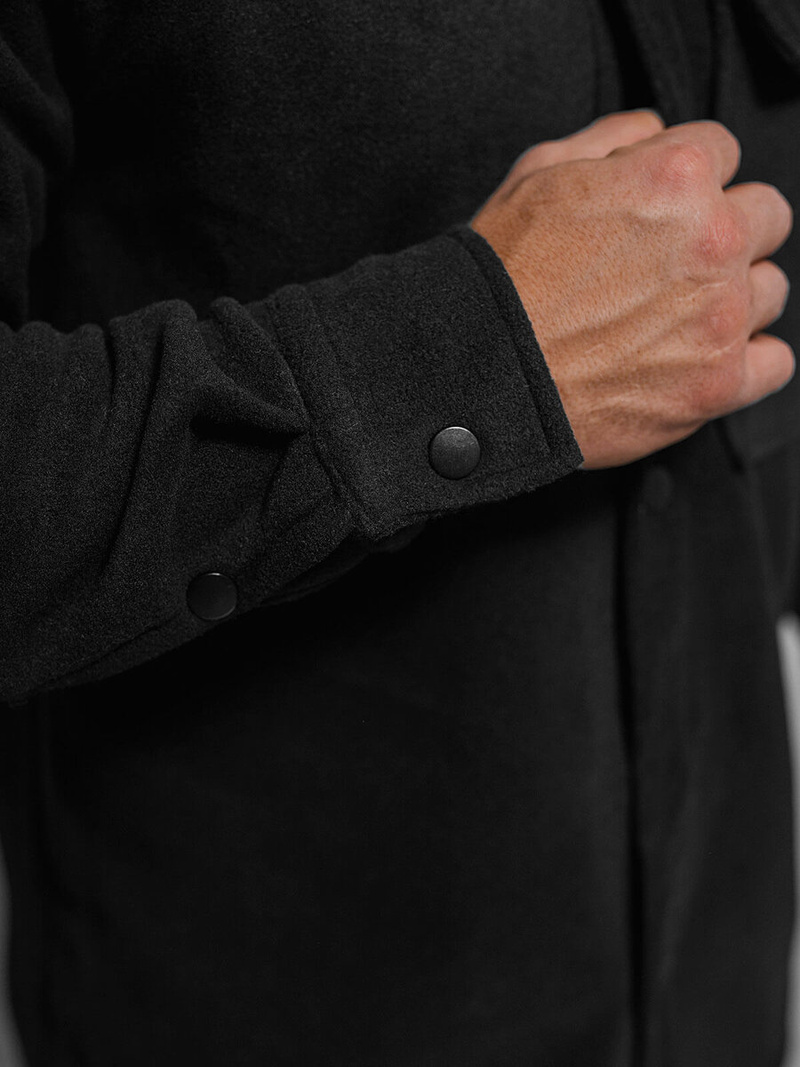 Pánska Košeľa Čierna OZONEE O/GOM23040