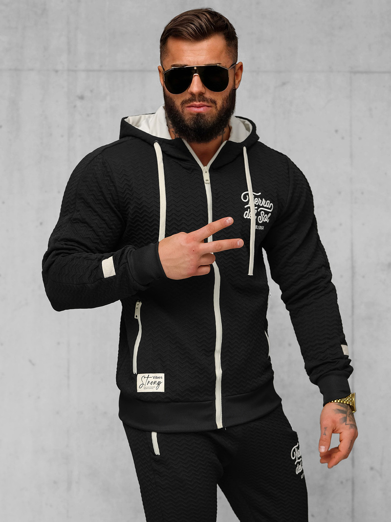 Pánska Tepláková Súprava Čierny OZONEE O/FF5032AB