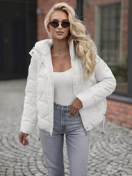 Dámska bunda biela OZONEE JS/5M3336/281Z