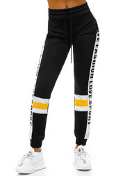 Dámske tepláky Čierno-žlté OZONEE O/82317