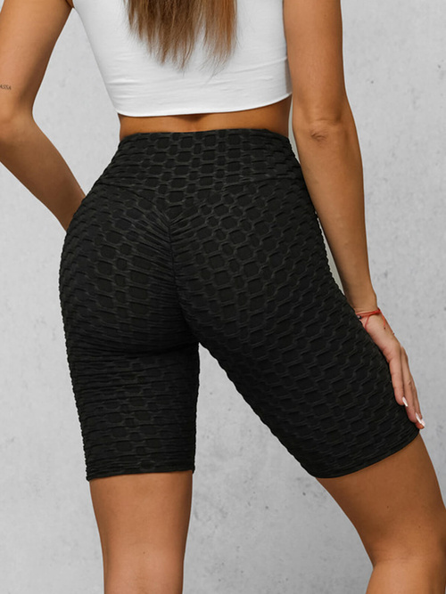 Krátke dámske legíny čierne OZONEE JS/17K593/3