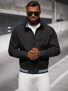 Pánska Bunda Čierna OZONEE JS/5M3101/392Z