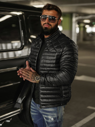 Pánska Bunda Čierna OZONEE JS/16M9328/392BZ