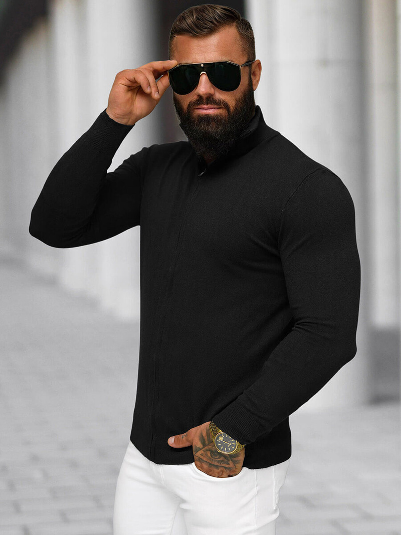 Pánsky Sveter Čierny OZONEE NB/MM6004/4Z