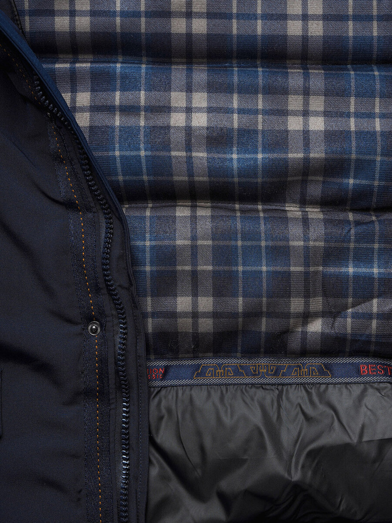 Pánska Bunda Námornícka Modrá OZONEE JS/5M718/215