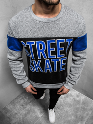 Pánska Mikina Sivá OZONEE JS/KS1901Z