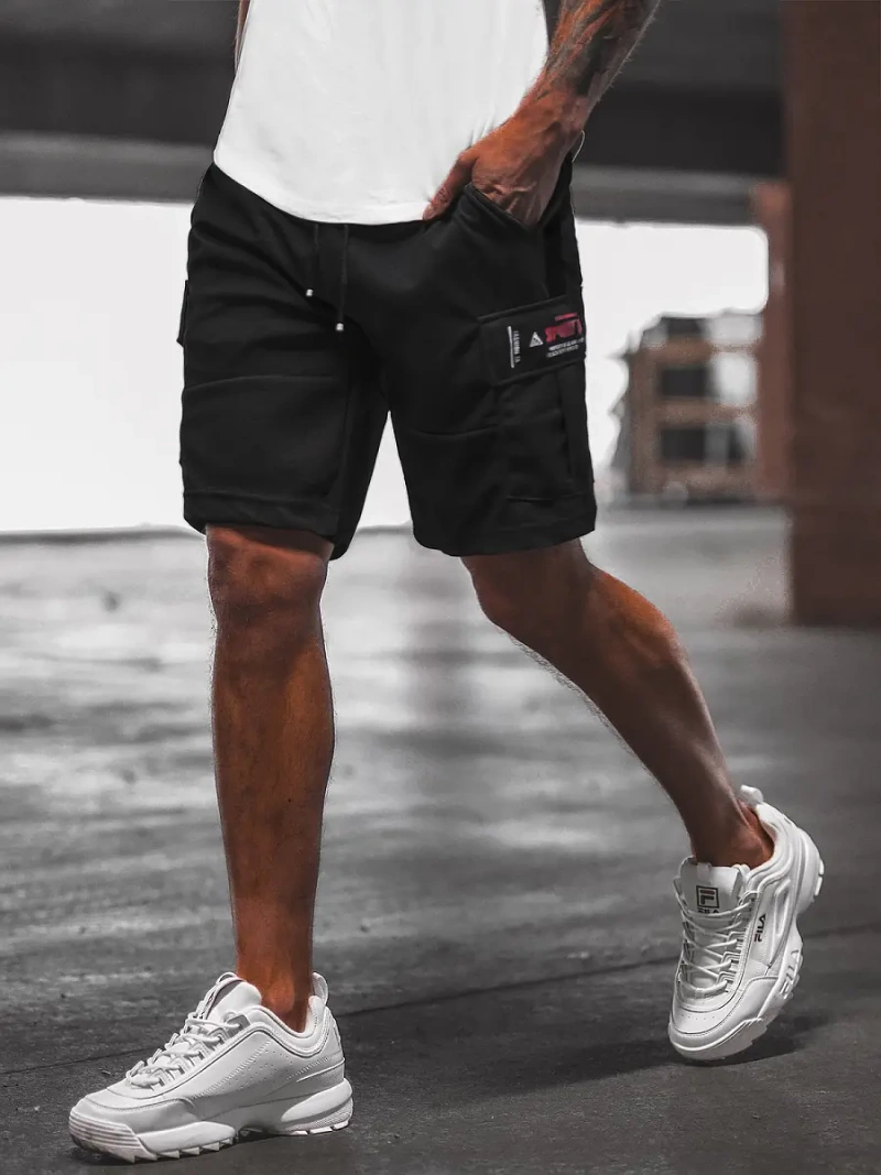 Pánske Kraťasy Čierne OZONEE O/WW20016/1