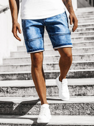 Pánske riflové kraťasy Modré OZONEE RF/HY319