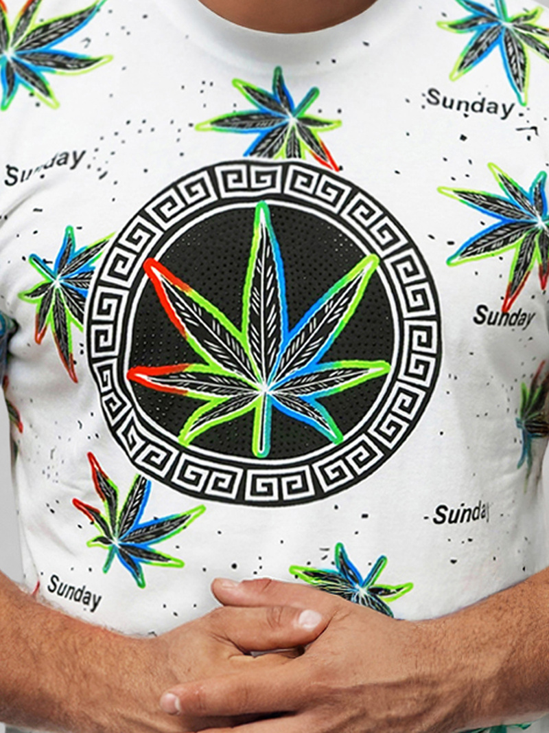 Pánske Tričko Biele OZONEE O/T136/1Z