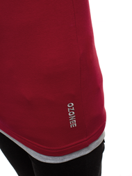 Pánske Tričko Bordové OZONEE O/1273Z