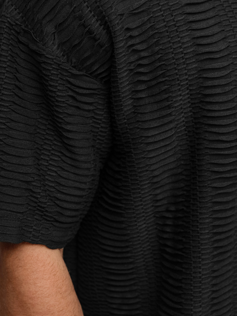 Pánske Tričko Čierne OZONEE O/B1149