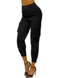 Dámske jogger nohavice Čierne OZONEE O/HM002