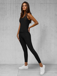 Dámska dvojdielna tepláková súprava čierny OZONEE JS/YW88037/1Z