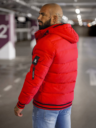 Pánska Bunda Červená OZONEE JS/57M7501/270