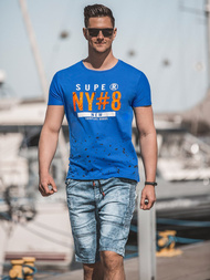 Pánske riflové kraťasy Modré OZONEE RF/HY319