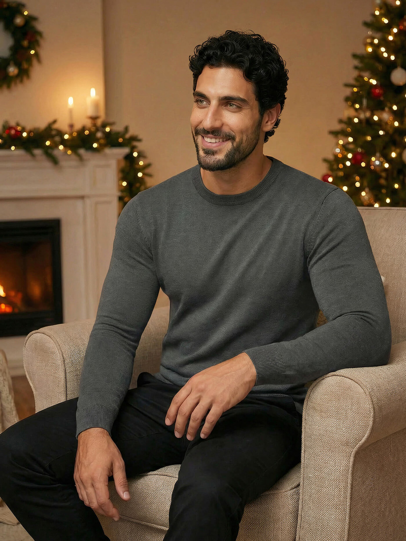 Pánsky Sveter Grafitový OZONEE NB/MMB602/3Z