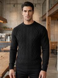 Pánsky Sveter Čierny OZONEE JS/59B3610/3