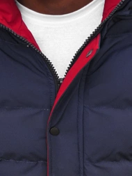 Pánska Bunda Námornícka Modrá OZONEE JS/M8103