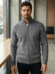 Pánsky Sveter Grafitový OZONEE JS/59B3611/5