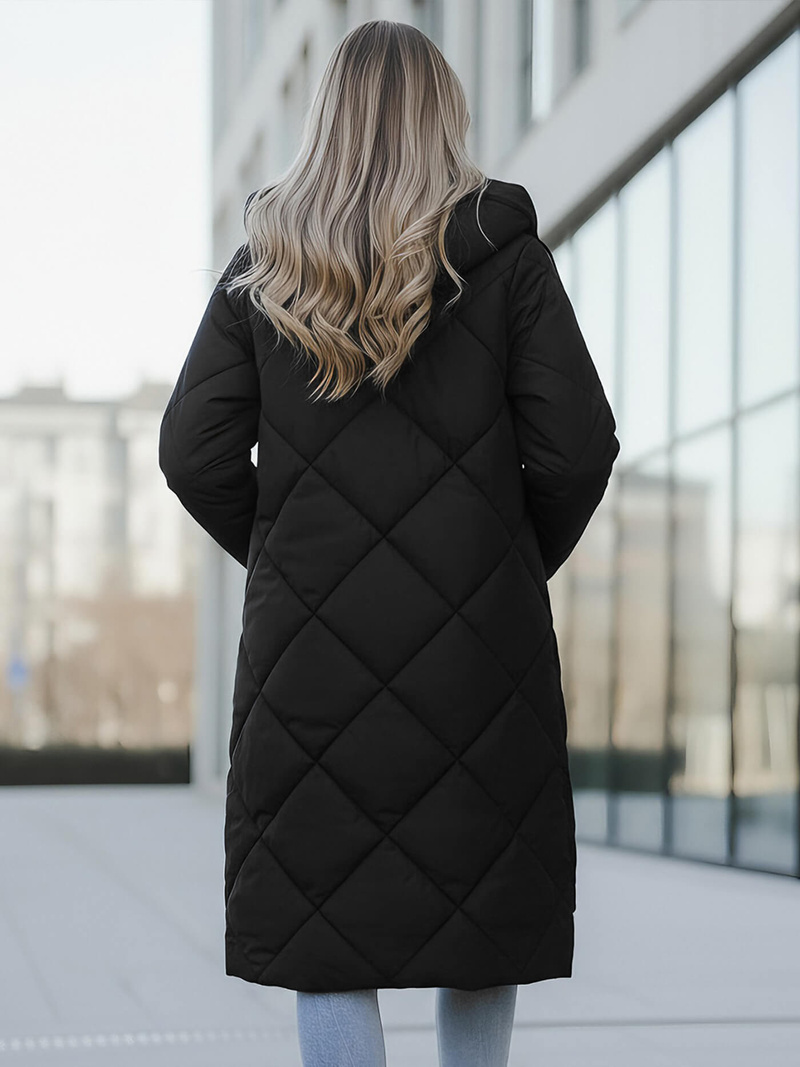 Dámska bunda čierna OZONEE JS/5M3168/392Z