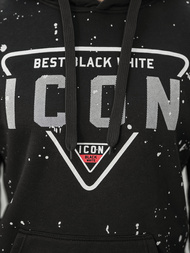 Pánska Mikina Čierna OZONEE JS/8B1737/3